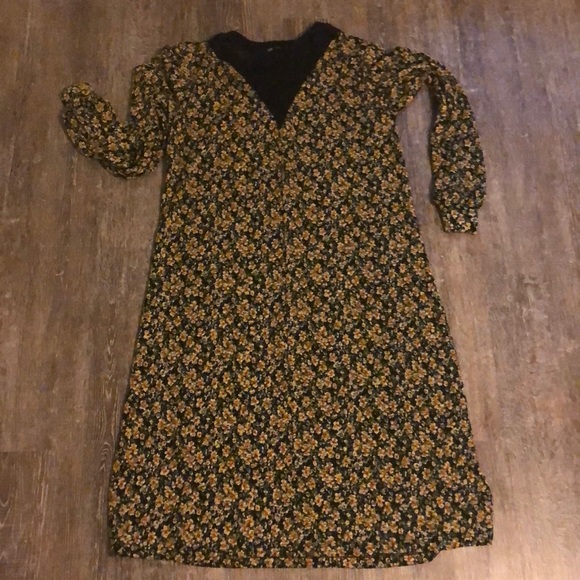 NWOT Zara Floral Print Dress - Picture 2 of 6